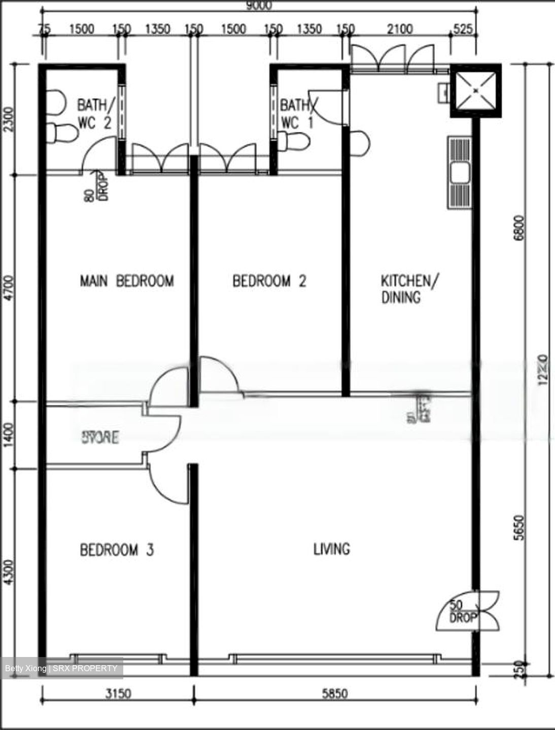 Blk 55 Ping-an Gardens (Bedok), HDB 5 Rooms #582880271